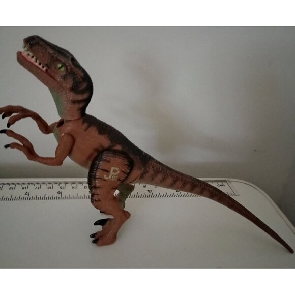 Vintage JURASSIC PARK lot of 2 Dinosaur Figures Velociraptor Pachycephalosaurus - Picture 11 of 11